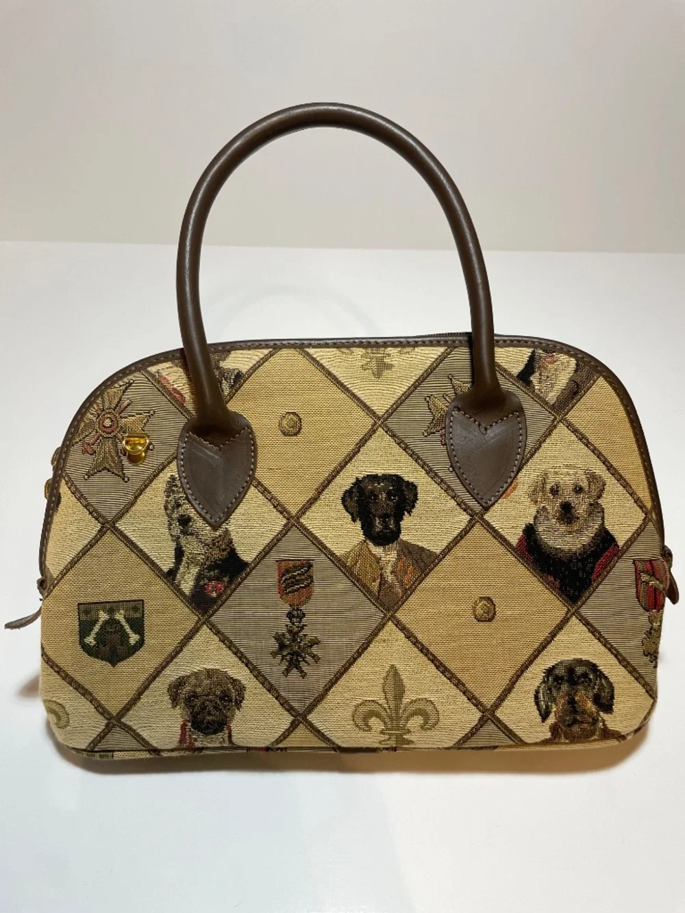 Vintage Dog Tapestry Crossbody Purse by Gobelins Art - Picture 2 of 11
